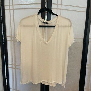 Brandy Melville Mint Green V-Neck Top